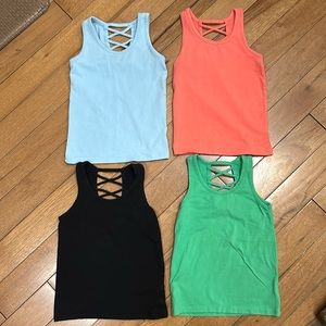 Lot of 4 tank tops